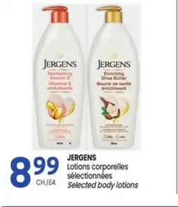 Uniprix JERGENS Lotions corporelles sélectionnées/Selected body lotions offer