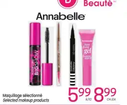 Uniprix ANNABELLE Maquillage sélectionné/Selected makeup products offer