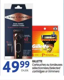 Uniprix GILLETTE Cartouches ou tondeuses sélectionnées/Selected cartridges or trimmers offer