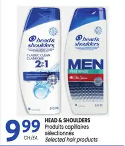 Uniprix HEAD & SHOULDERS Produits capillaires sélectionnés/Selected hair products offer