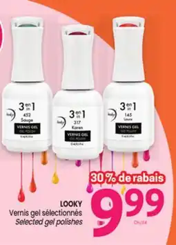 Uniprix LOOKY Vernis gel sélectionnés/Selected gel polishes offer