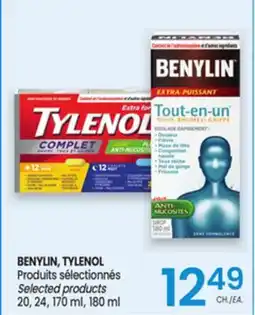 Uniprix BENYLIN, TYLENOL Produits sélectionnés/Selected products offer