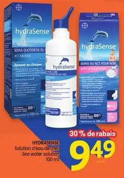 Uniprix HYDRASENSE Solution d'eau de mer/Sea water solution offer