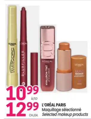 Uniprix L'ORÉAL PARIS Maquillage sélectionné/Selected makeup products offer