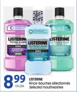 Uniprix LISTERINE Rince-bouches sélectionnés/Selected mouthwashes offer