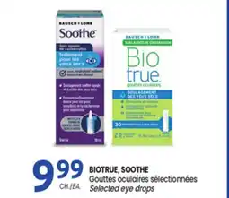 Uniprix BIOTRUE, SOOTHE Gouttes oculaires sélectionnées/Selected eye drops offer