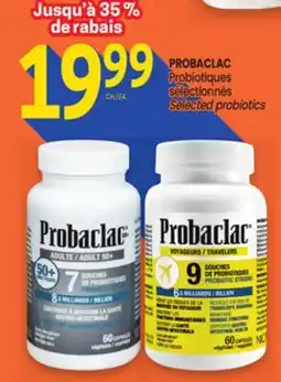 Uniprix PROBACLAC Probiotiques sélectionnés/Selected probiotics offer