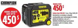 Canadian Tire CHAMPION 4000W/5500W Dual-Fuel Inverter Generator with CO Shield offer