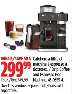 Canadian Tire Ninja Drip Coffee and Espresso Pod Machine offer