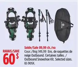 Canadian Tire Outbound Snowshoe Kit offer