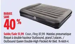 Canadian Tire Outbound Queen Double-High Flocked Air Bed offer