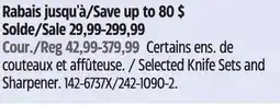 Canadian Tire Selected Knife Sets and Sharpener offer