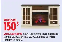 Canadian Tire CANVAS Garneau 54˝ Media Fireplace offer