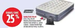 Canadian Tire Coleman Queen Double-High Air Bed with AC Pump offer