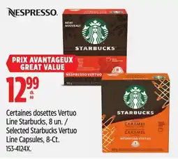 Canadian Tire Nespresso Selected Starbucks Vertuo Line Capsules, 8-Ct offer