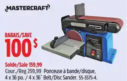 Canadian Tire Mastercraft 4 x 36˝ Belt/Disc Sander offer