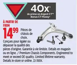 Canadian Tire Premium Chassis Components offer