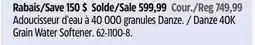 Canadian Tire Danze 40K Grain Water Softener offer
