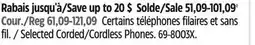 Canadian Tire Selected Corded/Cordless Phones offer