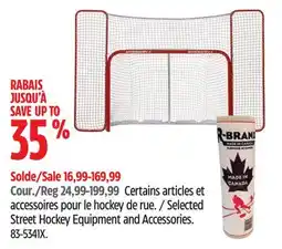 Canadian Tire Winnwell Selected Street Hockey Equipment and Accessories offer