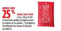 Canadian Tire Emergency Fire Blanket for Home & Kitchen offer