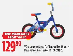 Canadian Tire Paw Patrol Kids' Bike, 12˝ offer