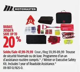 Canadian Tire Motomaster Winter or Executive Safety offer