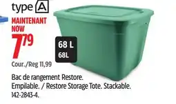 Canadian Tire type A Restore Storage Tote offer