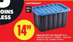 Canadian Tire Mastercraft Heavy-Duty Storage Tote offer