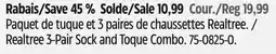 Canadian Tire Realtree 3-Pair Sock and Toque Combo offer