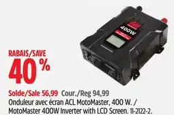 Canadian Tire MotoMaster 400W Inverter with LCD Screen offer