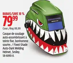 Canadian Tire Fixed-Shade Auto-Dark Welding Helmet, Smiley offer