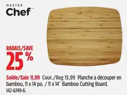 Canadian Tire Master Chef 11 x 14˝ Bamboo Cutting Board offer