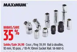 Canadian Tire Maximum 10-Pc 10mm Socket Rail offer
