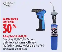 Canadian Tire Ultra Cool Selected NuFlame and Pro-Torch Torches and Kits offer