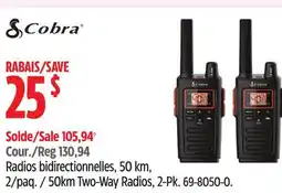 Canadian Tire 50km Two-Way Radios offer