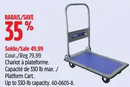 Canadian Tire Mastercraft Platform Cart. Up to 330-lb capacity offer