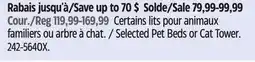 Canadian Tire Petco Selected Pet Beds or Cat Tower offer