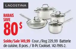 Canadian Tire Lagostina 8-Pc Cookset offer