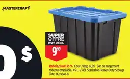 Canadian Tire Mastercraft 45L Stackable Heavy-Duty Storage offer