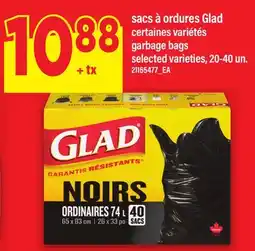 Maxi SACS À ORDURES GLAD | GARBAGE BAGS, 20-40 un offer