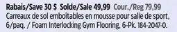 Canadian Tire Wa-Ke Foam Interlocking Gym Flooring offer