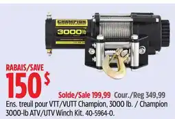 Canadian Tire 3000-lb ATV/UTV Winch Kit offer