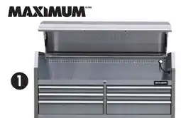 Canadian Tire MAXIMUM 56˝ Tool Chest with Built-In Power Bar with USB offer