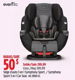 Canadian Tire Symphony Sport 3-in-1 Car Seat offer