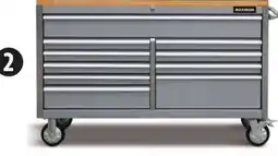 Canadian Tire MAXIMUM 56˝ 10-Drawer Cabinet with Butcher-Block Top offer