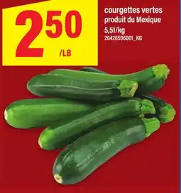 Maxi COURGETTES VERTES offer