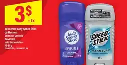 Maxi DÉODORANT LADY SPEED STICK OU MENNEN | DEODORANT offer