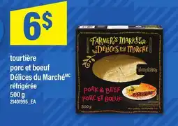 Maxi TOURTIÈRE PORC ET BOEUF DÉLICES DU MARCHÉ offer