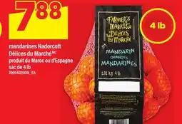 Maxi MANDARINES NADORCOTT DÉLICES DU MARCHÉ, SAC DE 4 LB offer
